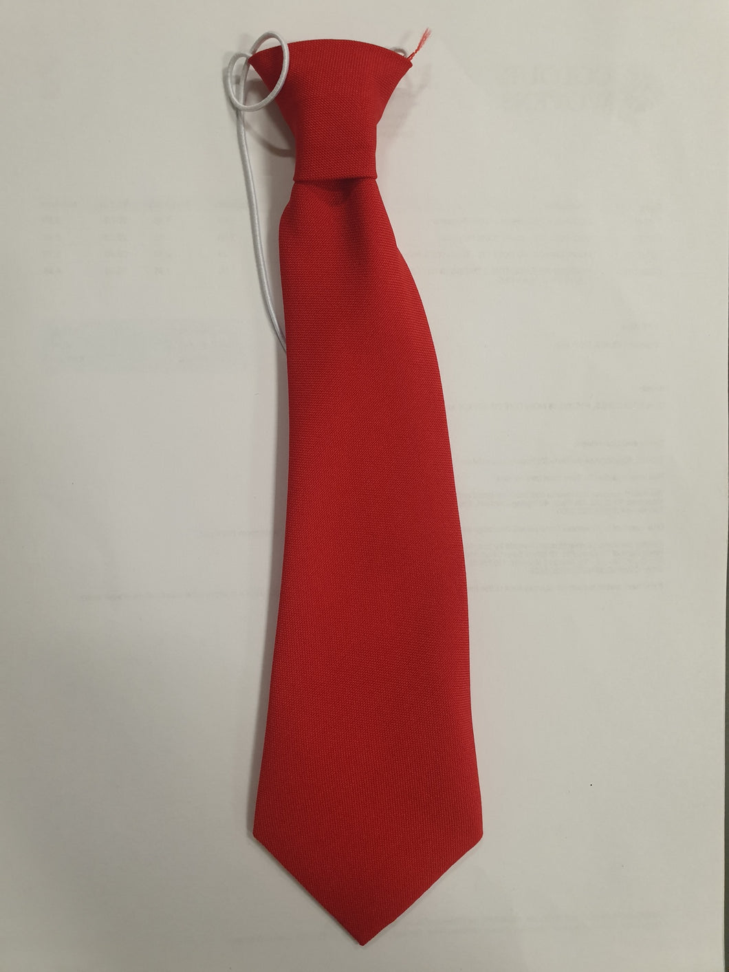 Plain red PS tie