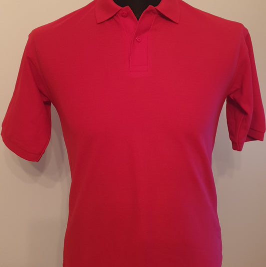 Plain Red polo - MJ's Menswear Derry