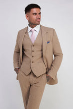 Load image into Gallery viewer, Ralph Biscuit Wool Tweed 3 Piece Suit

