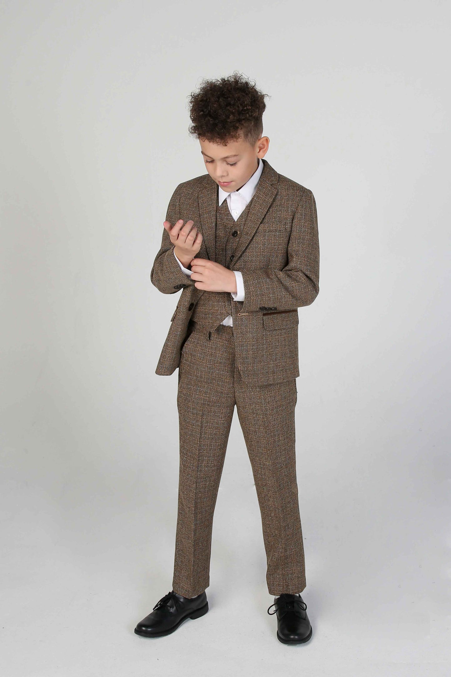 Boy's Ralph Brown 3 Piece Suit