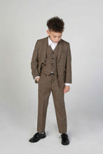Load image into Gallery viewer, Boy&#39;s Ralph Brown 3 Piece Suit
