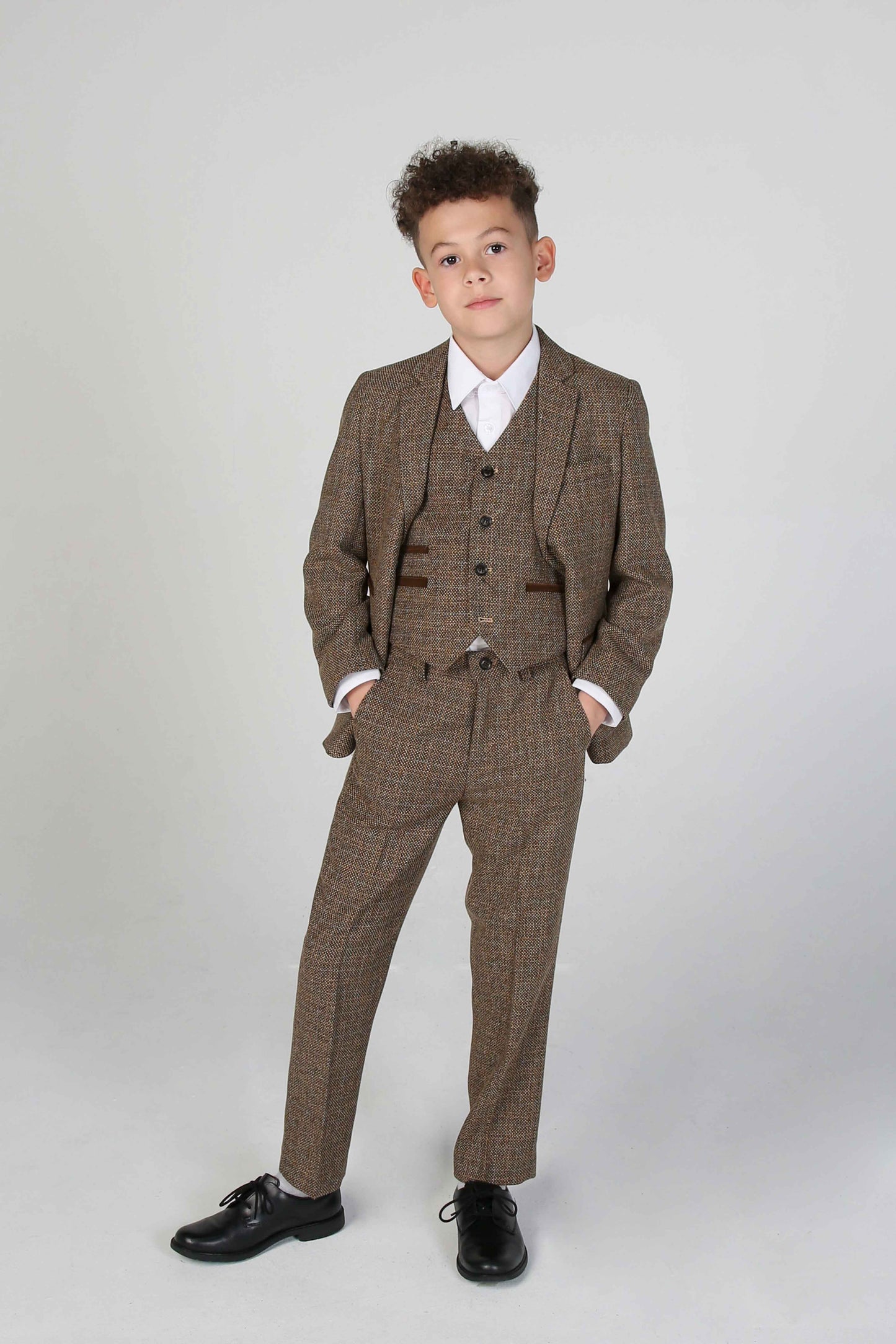 Boy's Ralph Brown 3 Piece Suit