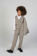 Load image into Gallery viewer, Boy&#39;s Ralph Beige 3 Piece Suit
