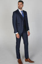 Load image into Gallery viewer, Arther Navy 3 Piece Suit
