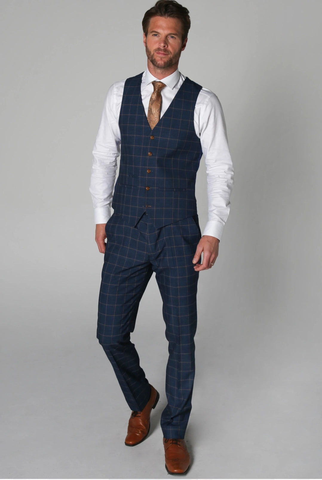 Hamley's Navy 3 Piece Suit - MJ's Menswear Derry