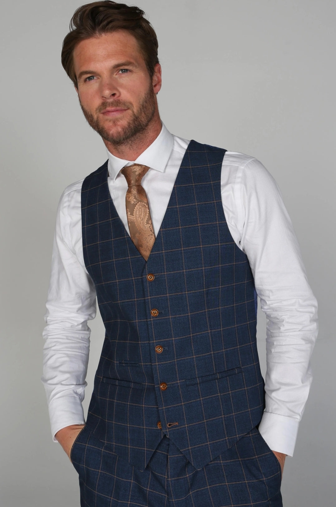 Hamley's Navy 3 Piece Suit - MJ's Menswear Derry
