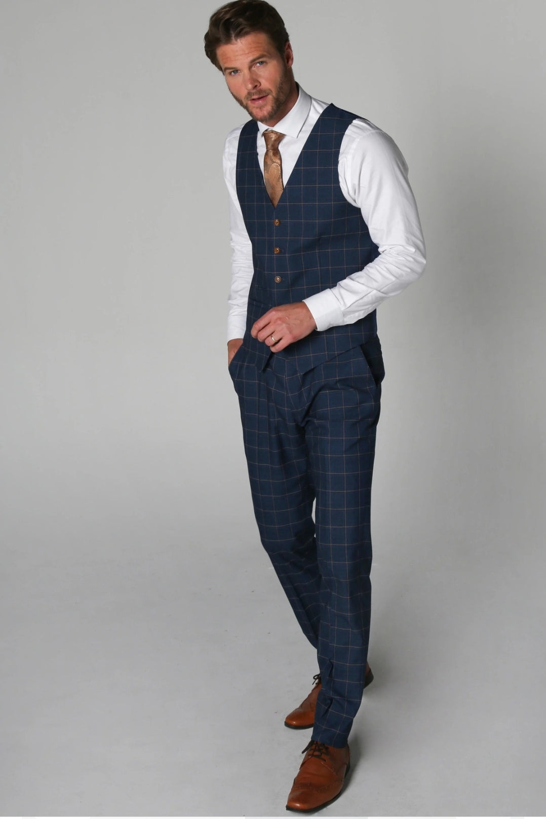 Hamley's Navy 3 Piece Suit - MJ's Menswear Derry