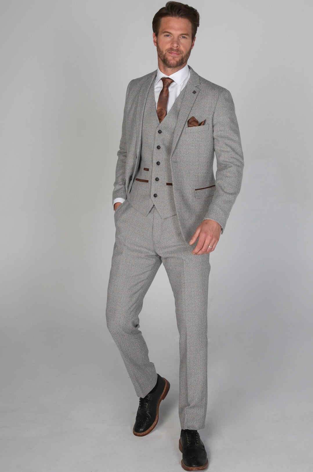 Ralph Cream 3 Piece Suit - MJ's Menswear Derry