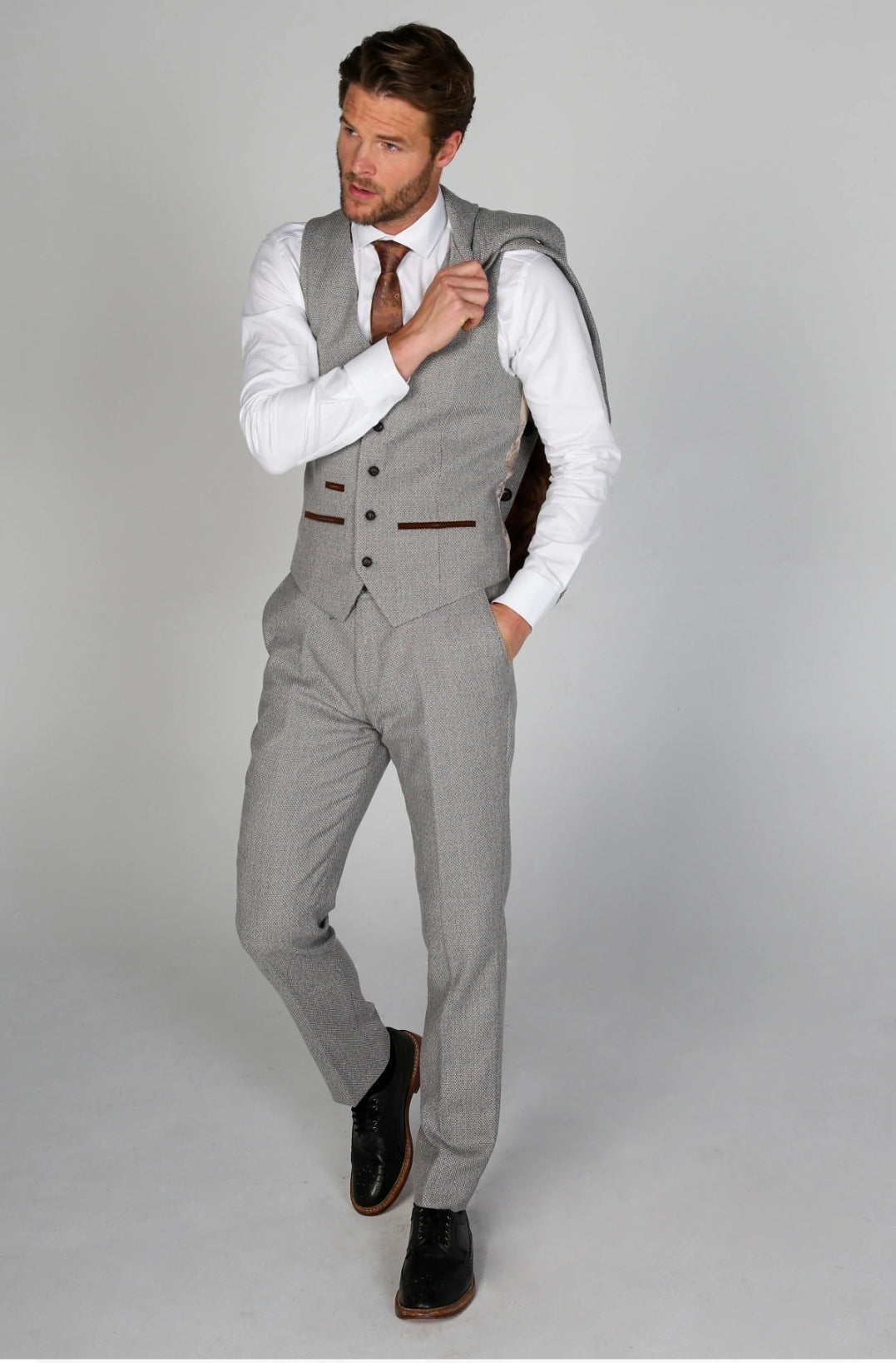 Ralph Cream 3 Piece Suit - MJ's Menswear Derry