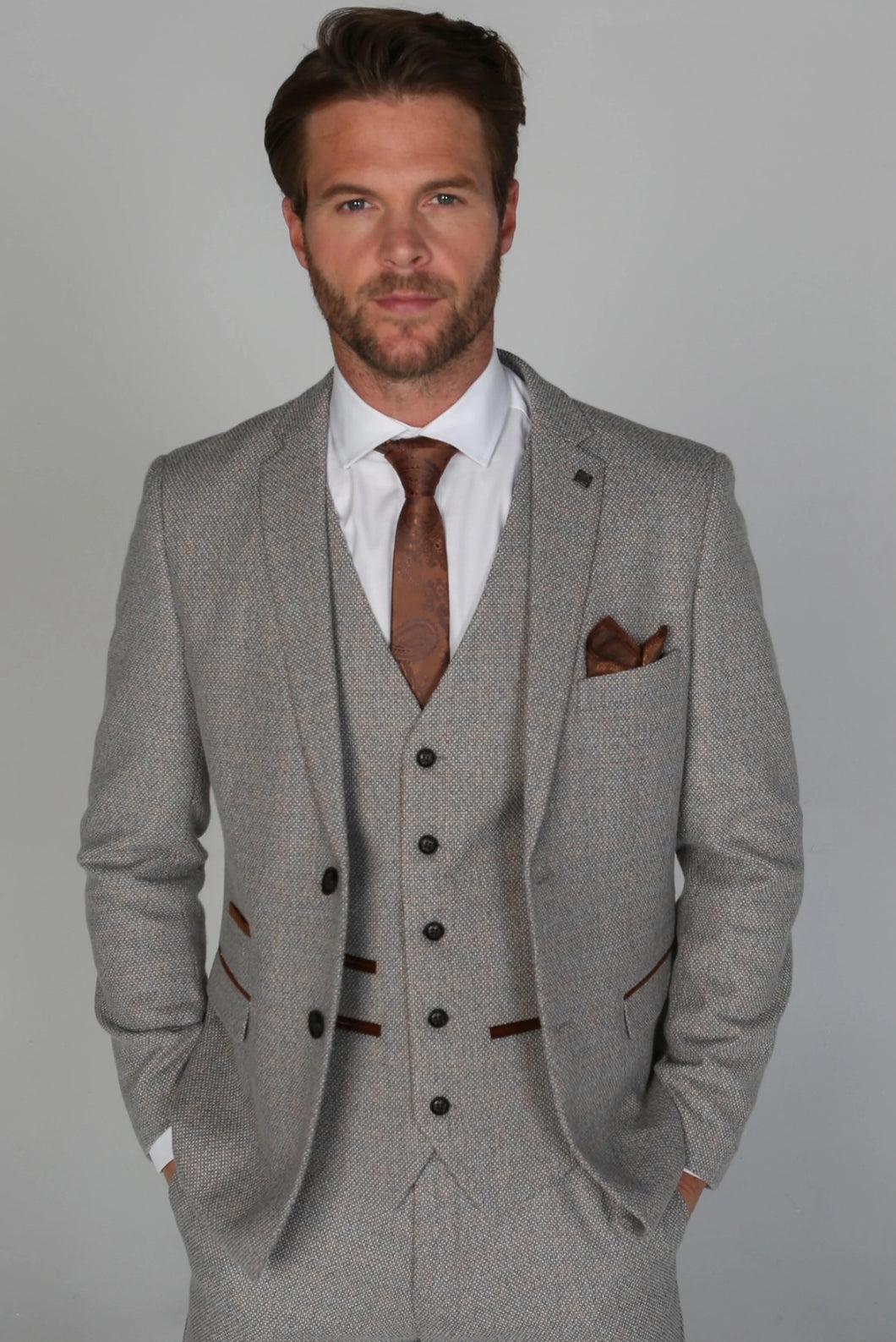 Ralph Cream 3 Piece Suit - MJ's Menswear Derry