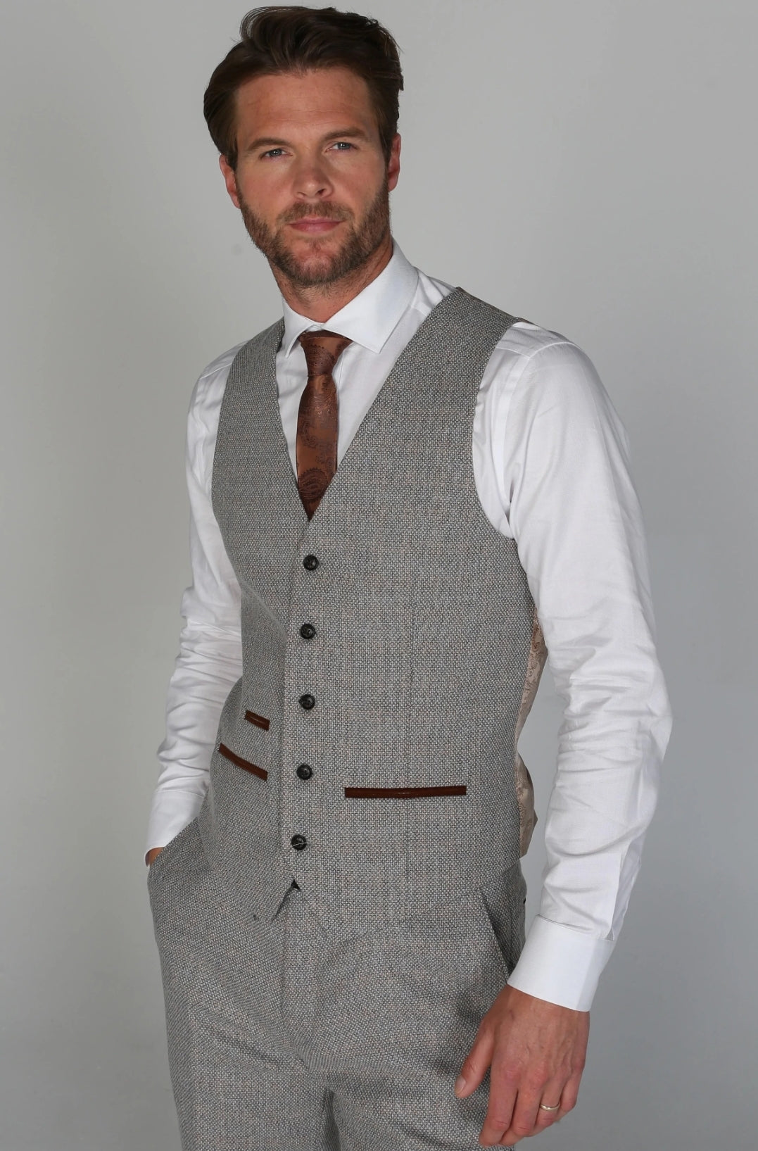 Ralph Cream 3 Piece Suit - MJ's Menswear Derry