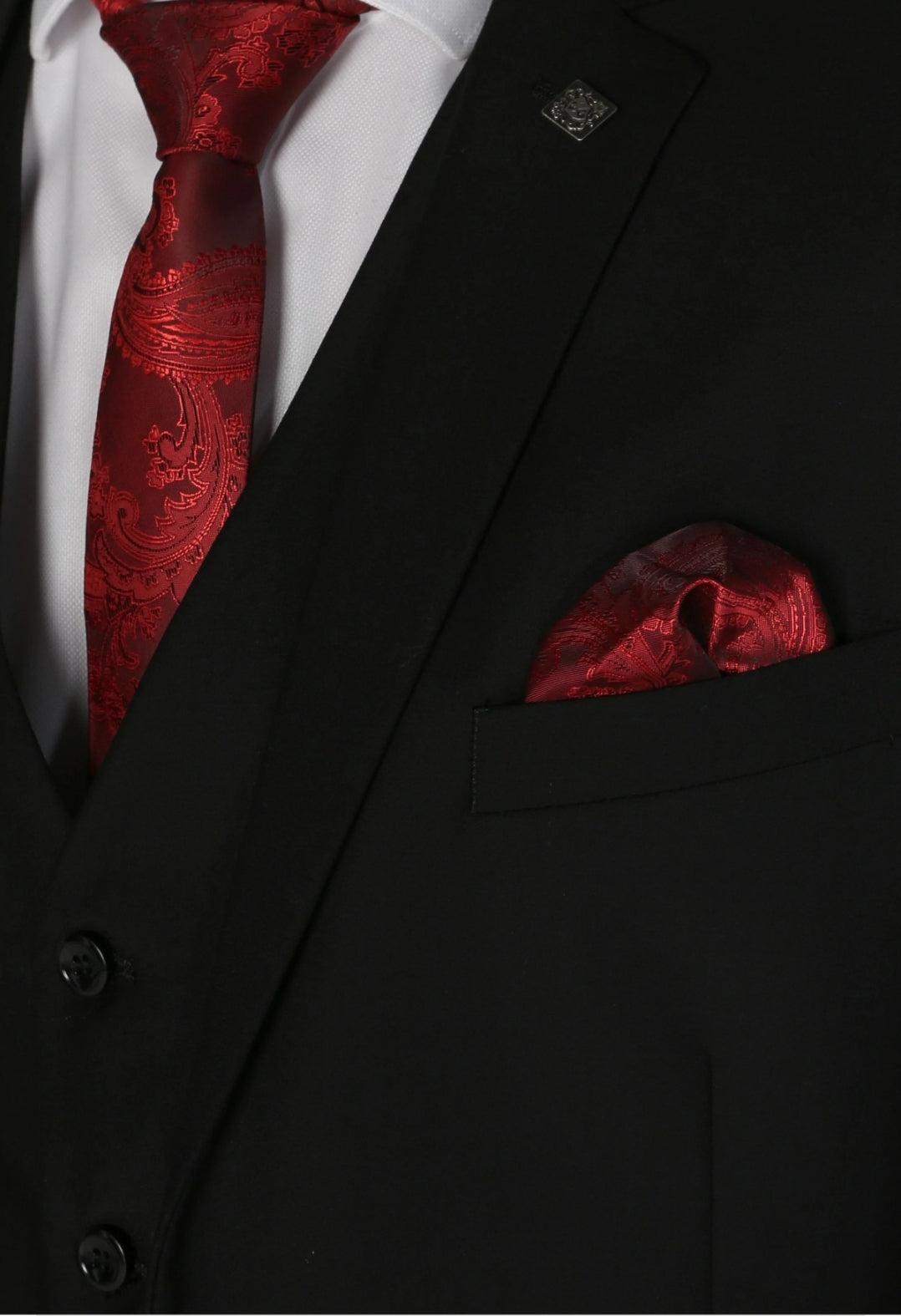 Parker Black 3 Piece Suit - MJ's Menswear Derry