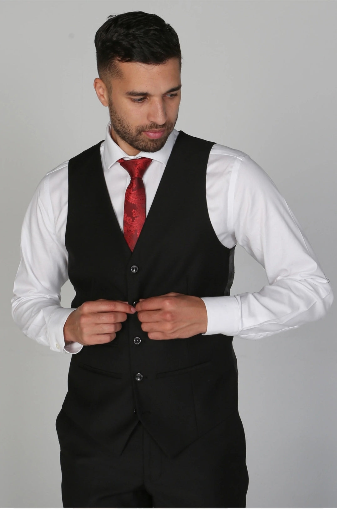 Parker Black 3 Piece Suit - MJ's Menswear Derry
