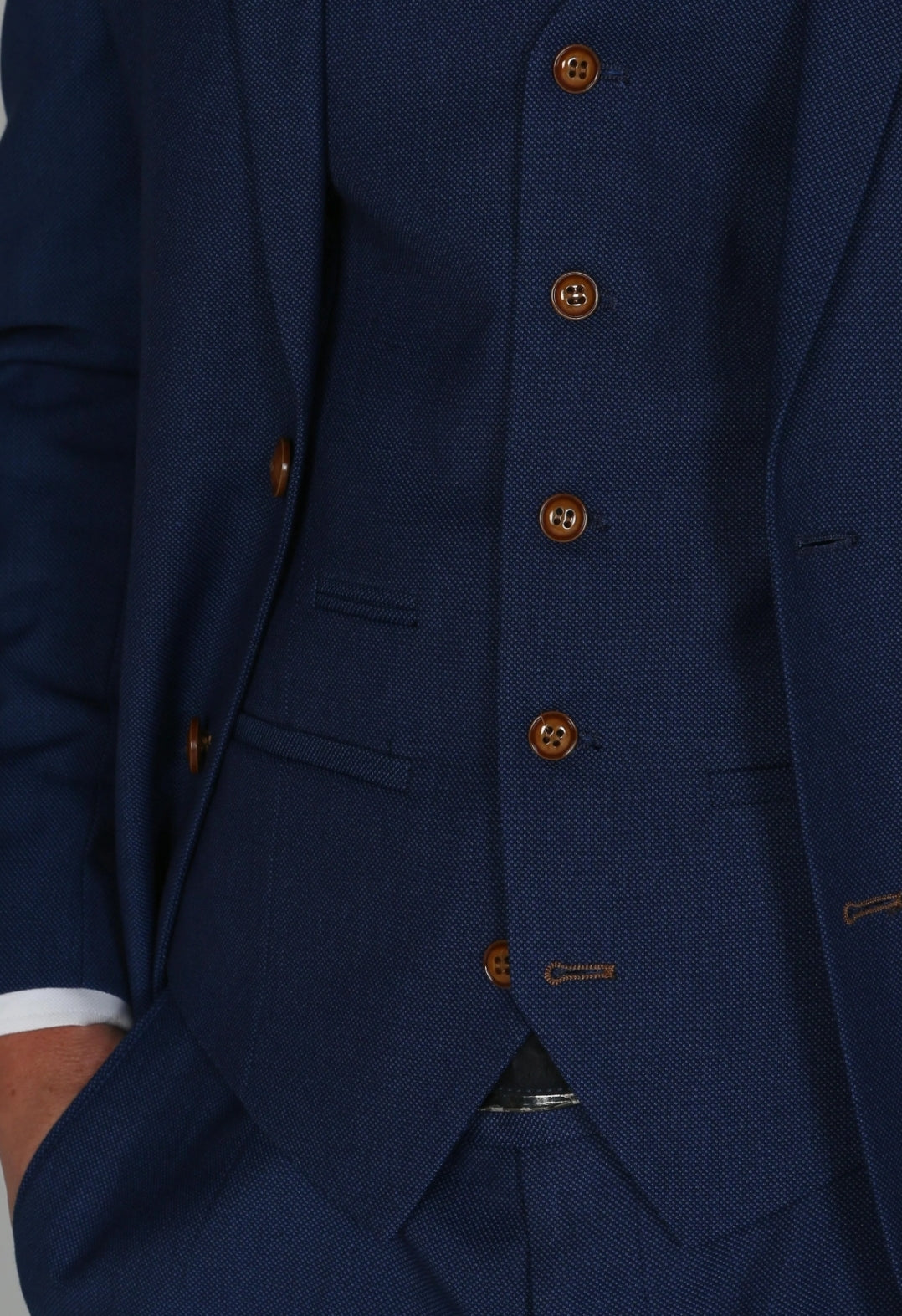 Mayfair Blue 3 Piece Suit - MJ's Menswear Derry