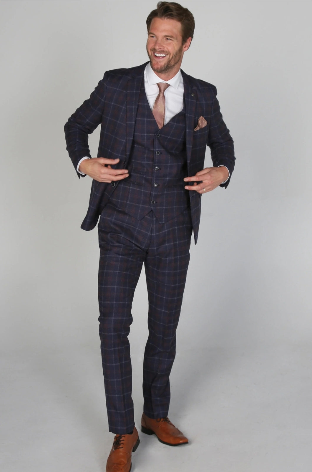 Kenneth Navy 3 Piece Suit