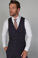 Load image into Gallery viewer, Kenneth Navy 3 Piece Suit

