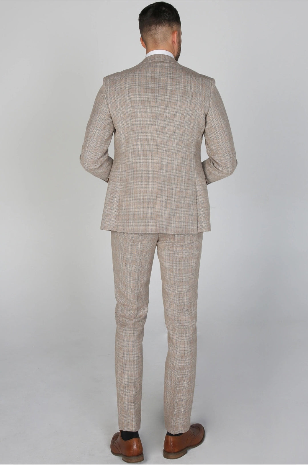 Holland Beige 3 Piece Suit - MJ's Menswear Derry