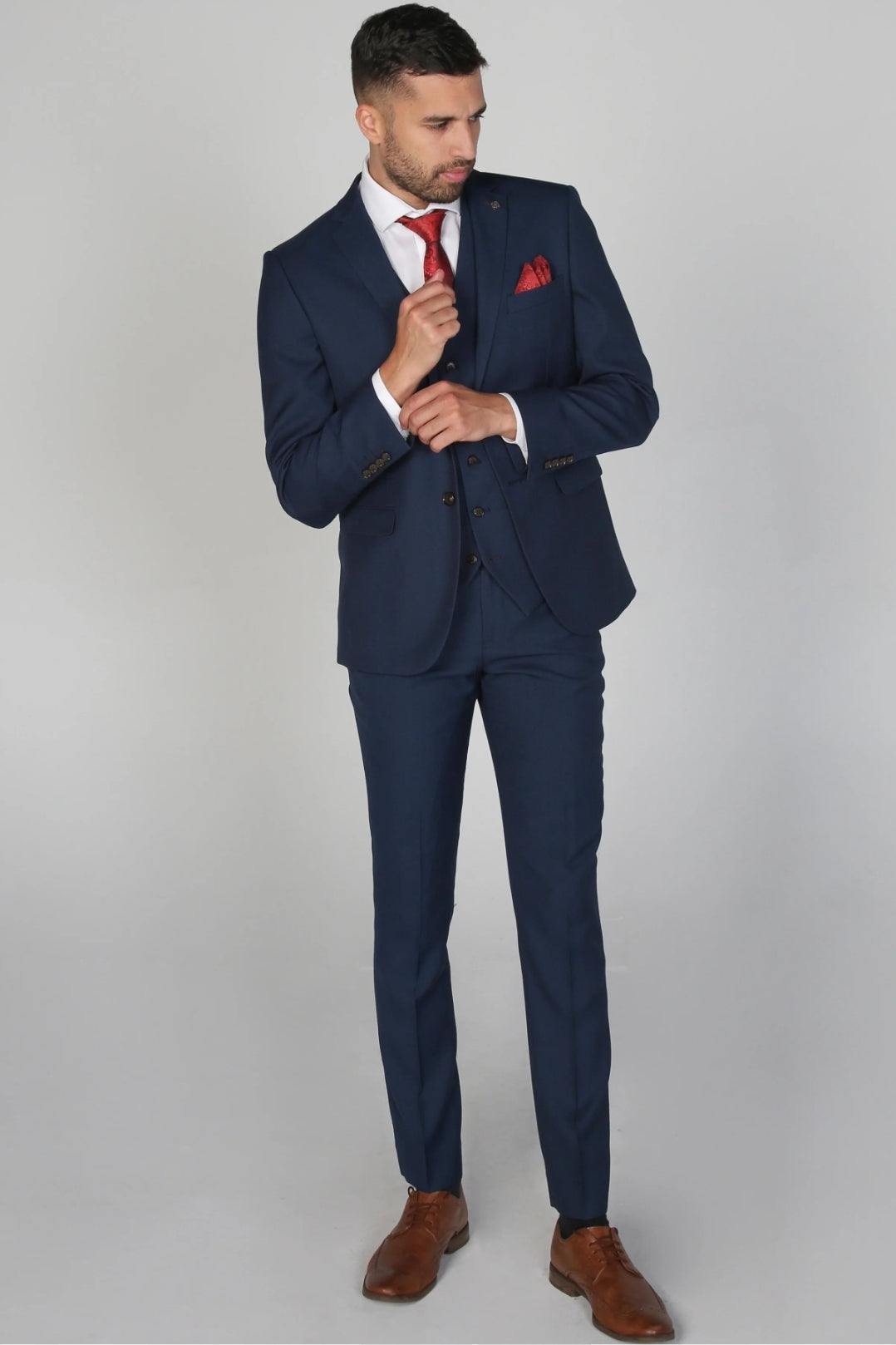 Calvin Navy 3 Piece Suit