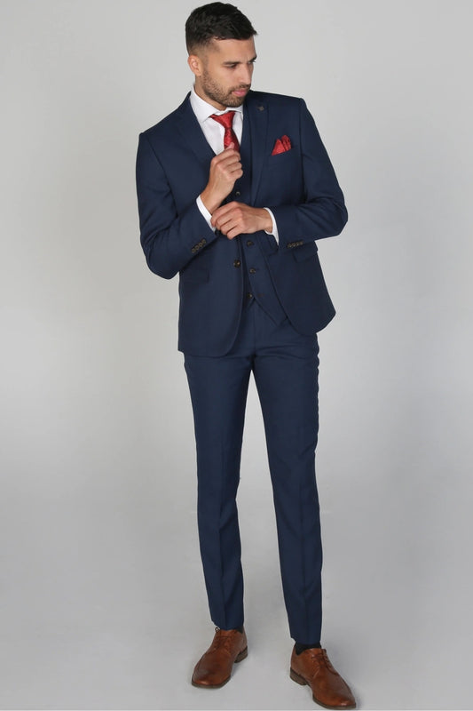Calvin Navy 3 Piece Suit