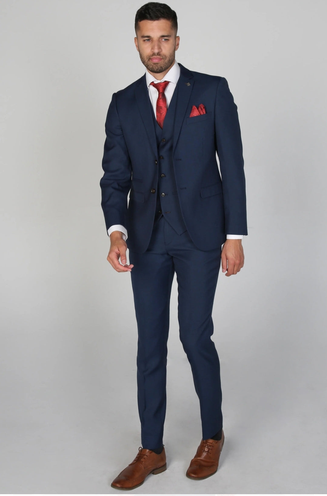 Calvin Navy 3 Piece Suit