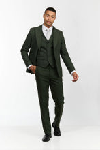 Load image into Gallery viewer, Forrest Green Wool Blend 3 Piece Suit
