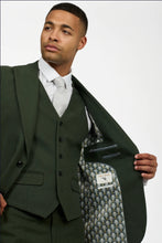 Load image into Gallery viewer, Forrest Green Wool Blend 3 Piece Suit
