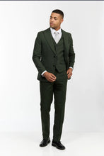 Load image into Gallery viewer, Forrest Green Wool Blend 3 Piece Suit
