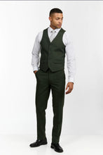 Load image into Gallery viewer, Forrest Green Wool Blend 3 Piece Suit
