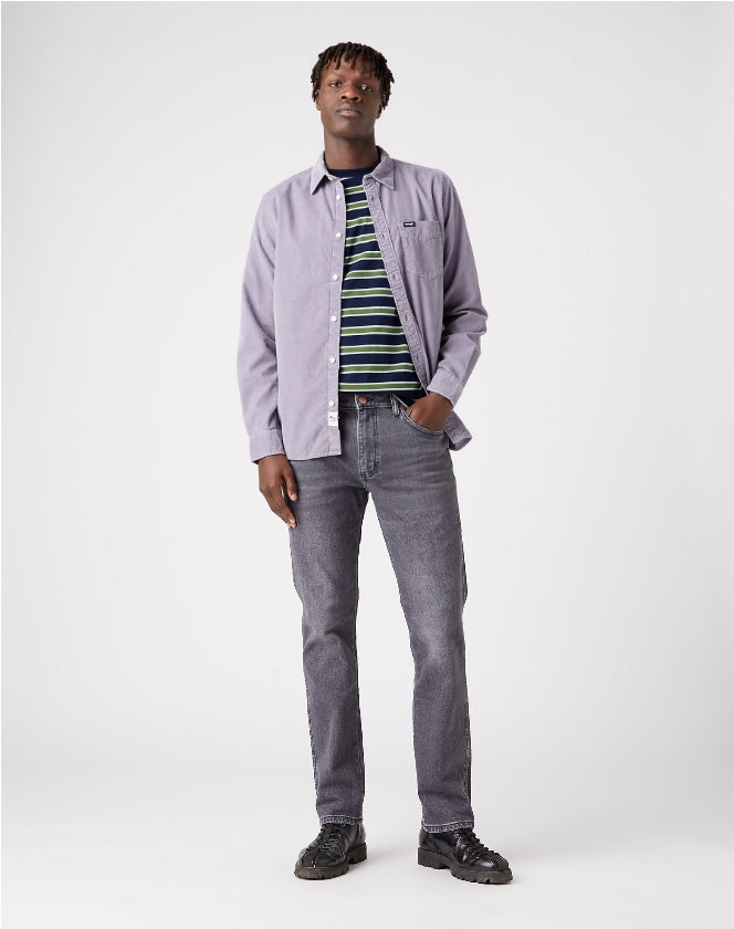Wrangler Purple Sage Long Sleeve Shirt - MJ's Menswear Derry
