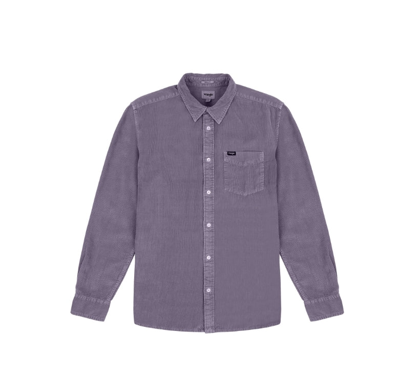 Wrangler Purple Sage Long Sleeve Shirt - MJ's Menswear Derry
