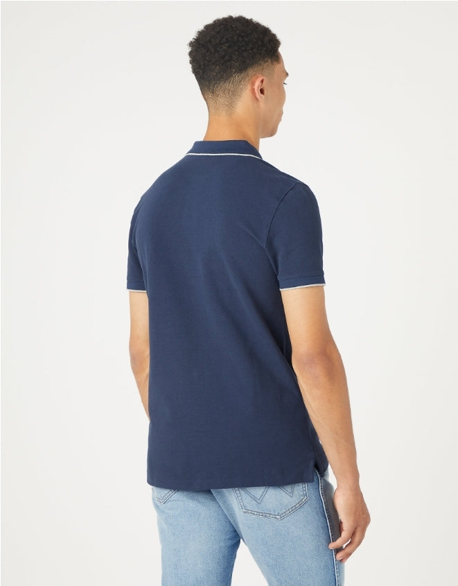 Wrangler Polo Shirt Navy - MJ's Menswear Derry