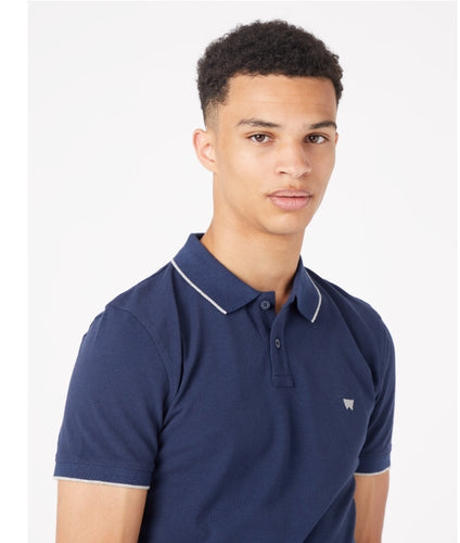 Wrangler Polo Shirt Navy - MJ's Menswear Derry