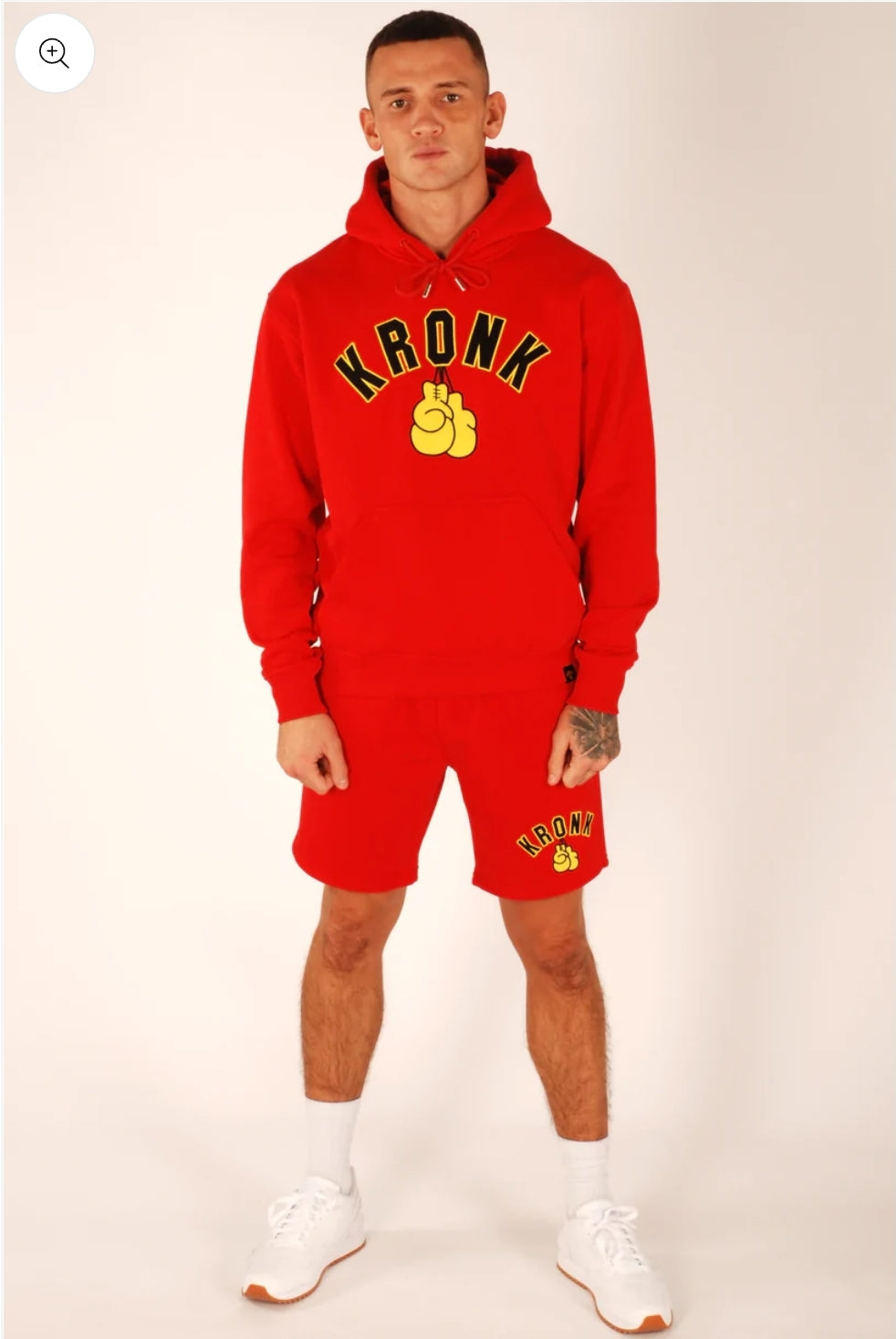 KRONK Detroit Applique Hoodie Regular Fit Red