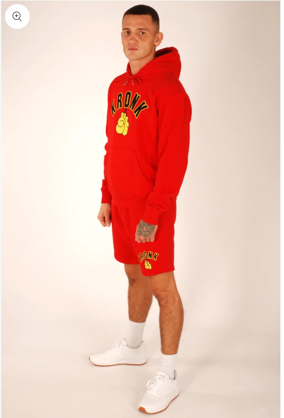 KRONK Detroit Applique Hoodie Regular Fit Red