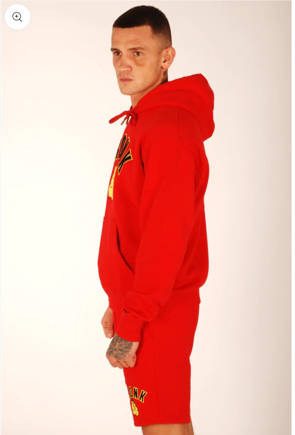 KRONK Detroit Applique Hoodie Regular Fit Red