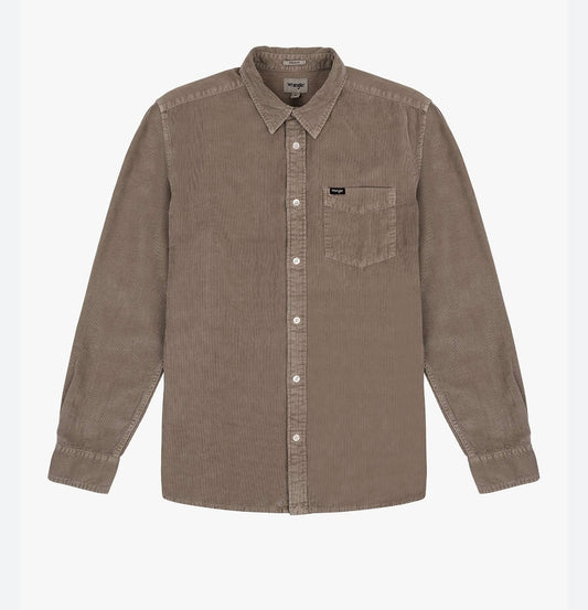 Wrangler Delicioso Brown Long Sleeve Shirt