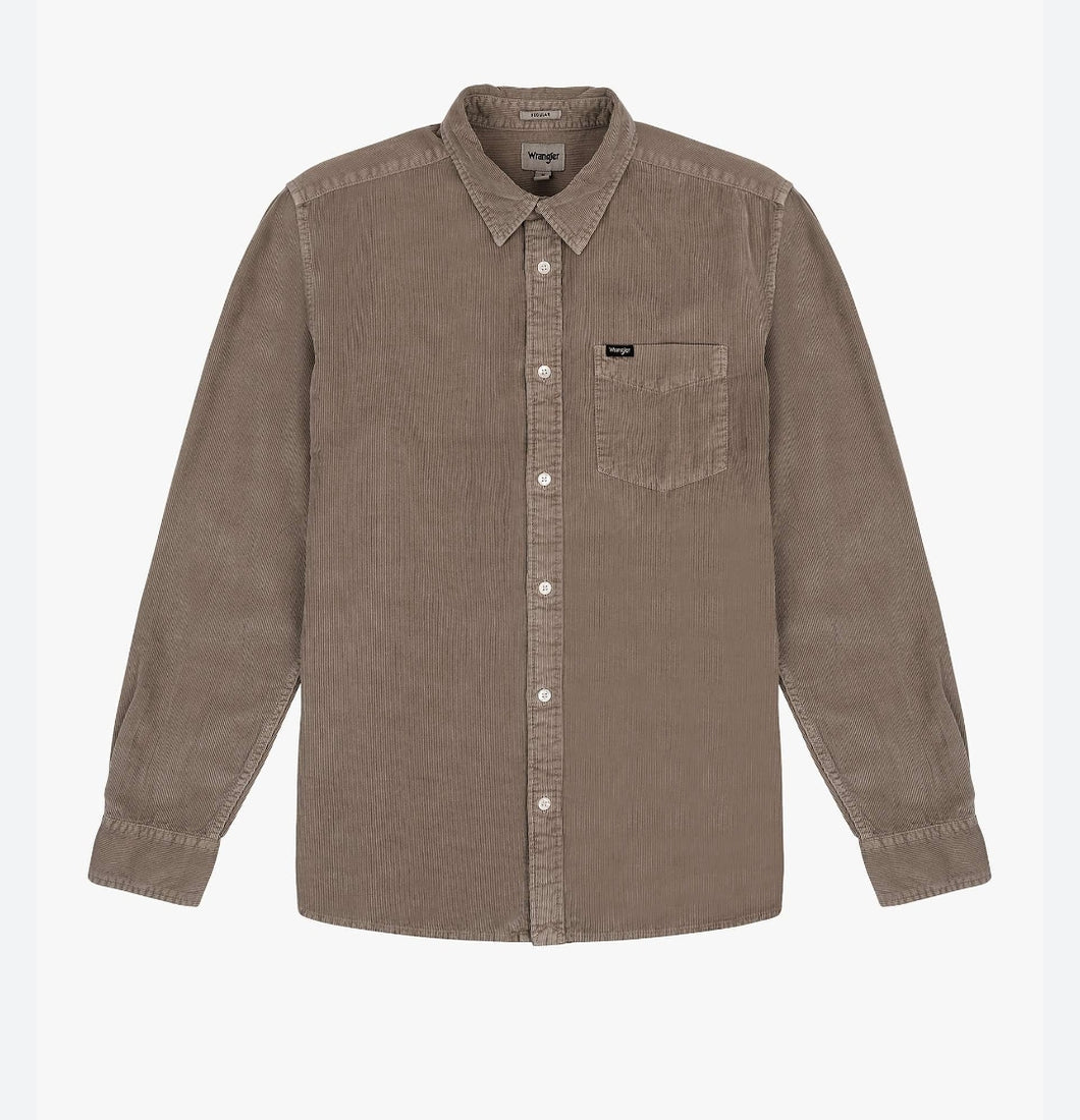 Wrangler Delicioso Brown Long Sleeve Shirt