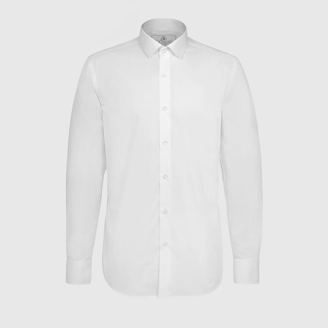 Long Sleeve Slim Fit White Shirt