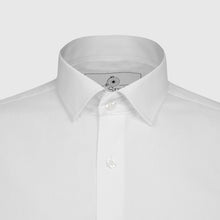 Load image into Gallery viewer, Long Sleeve Slim Fit White Shirt - MJ&#39;s Menswear Derry
