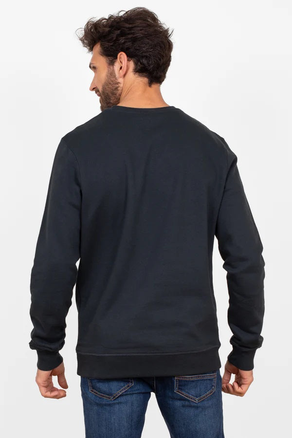 Stripe Crew Neck Sweat - MJ's Menswear Derry