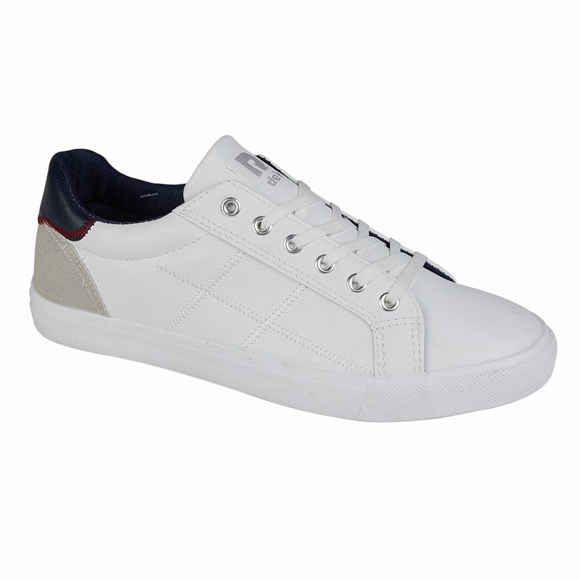 White Lace Up Trainer