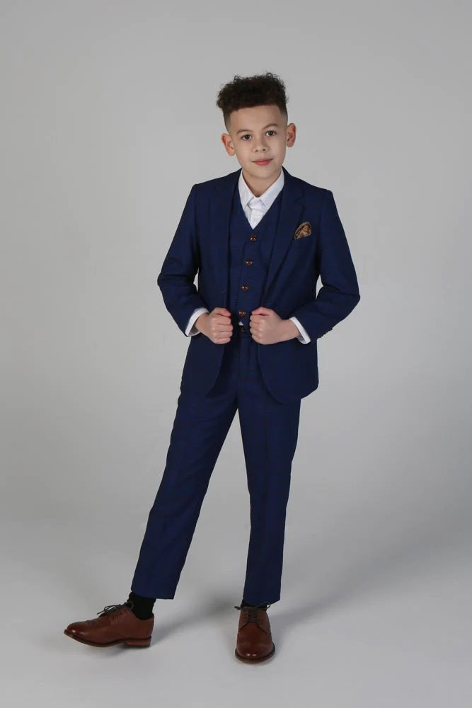 Alex Navy Boys 3 Piece Suit