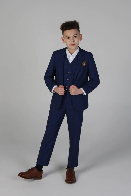 Alex Navy Boys 3 Piece Suit