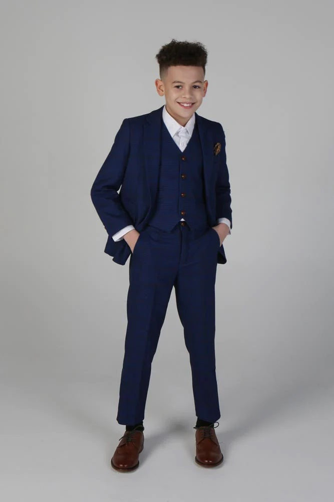 Alex Navy Boys 3 Piece Suit