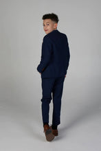 Load image into Gallery viewer, Alex Navy Boys 3 Piece Suit
