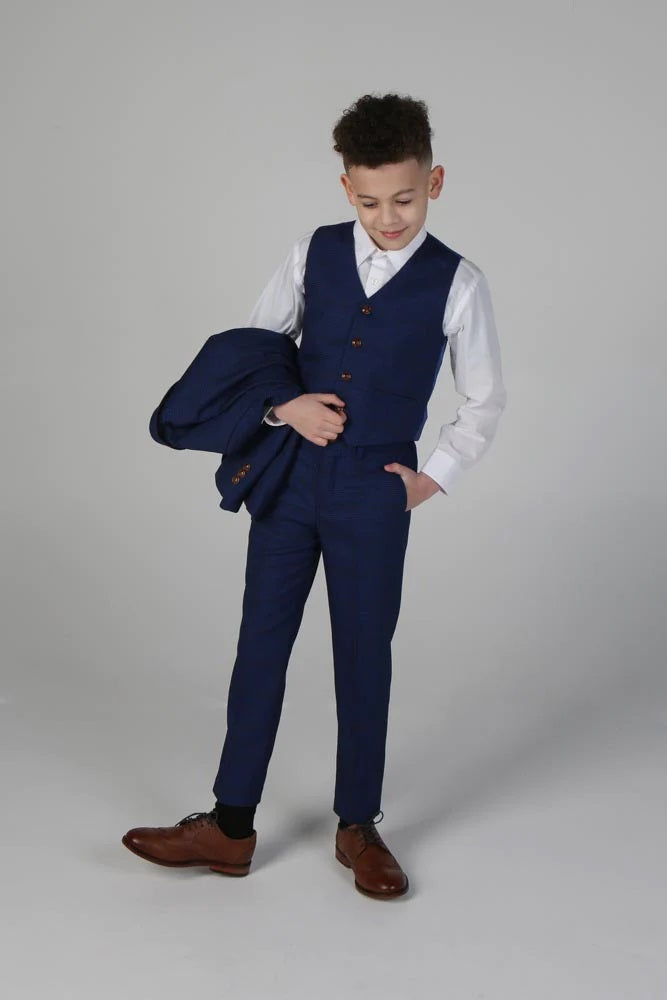 Alex Navy Boys 3 Piece Suit