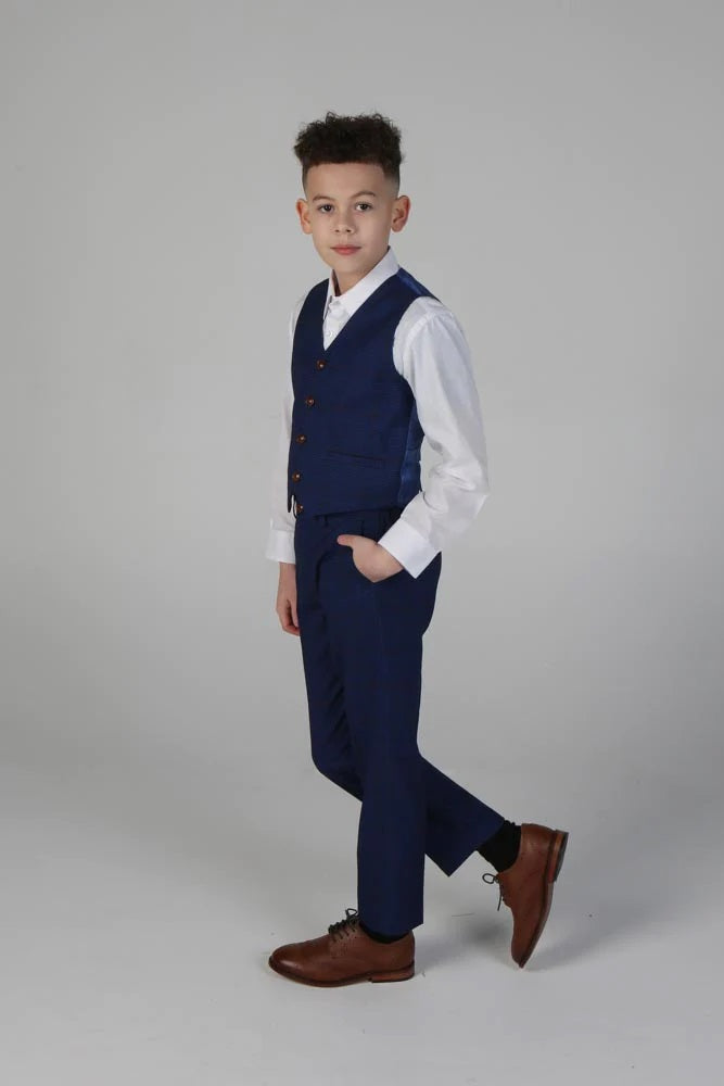 Alex Navy Boys 3 Piece Suit