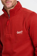 Burgandy 1/4 Zip Sweat