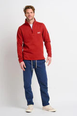 Burgandy 1/4 Zip Sweat