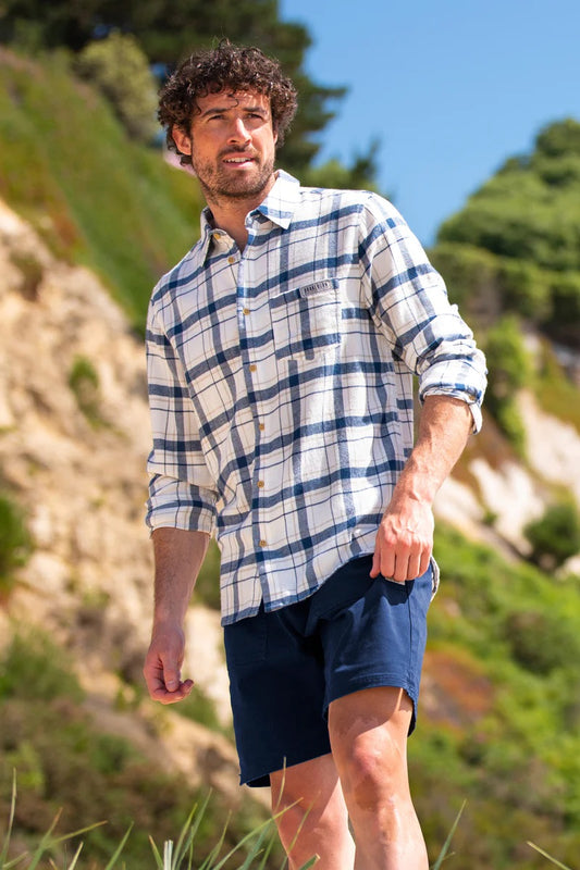 Cream Checked Shirt